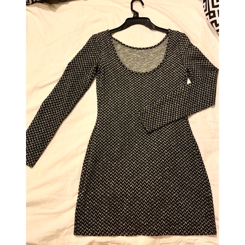 Long sleeve black dress